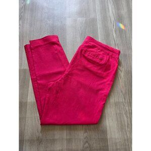 Chicos Womens Red Pants Size 2.5R Comfortable & Stylish